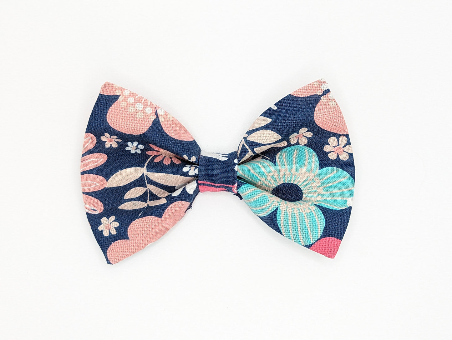 Navy Blue w/ Pink Floral