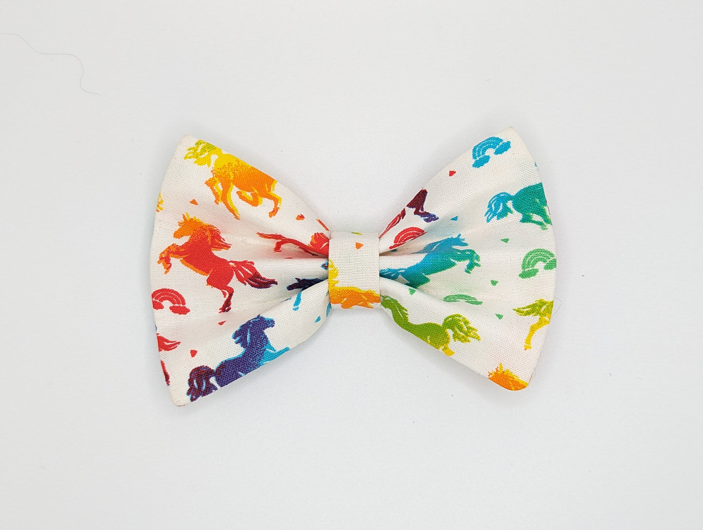 White with/ Multi-Colored Unicorn
