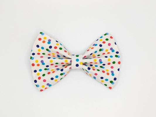 White w/ Birthday Polka Dot