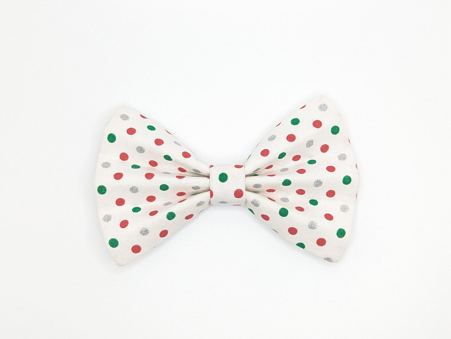 White w/ Christmas Polka Dot